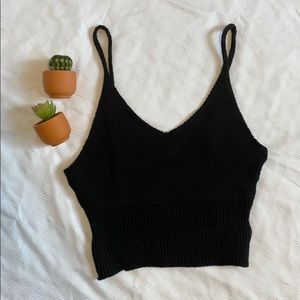 Debut Cropped Knit Tank Top